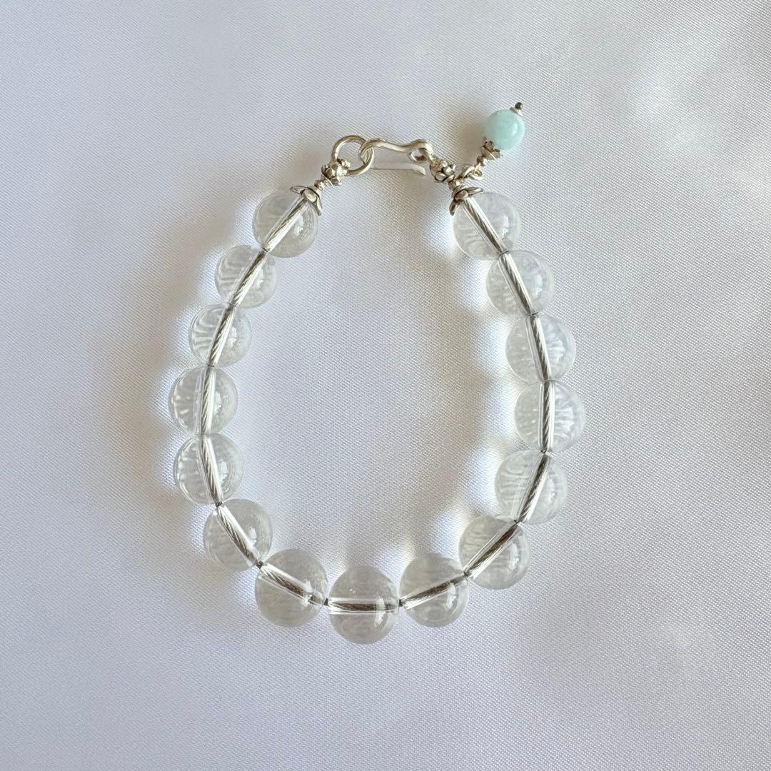 水晶ブレスレット(シルバー) 楽天市場】シルバー925（種類（宝石）水晶）（ブレスレット