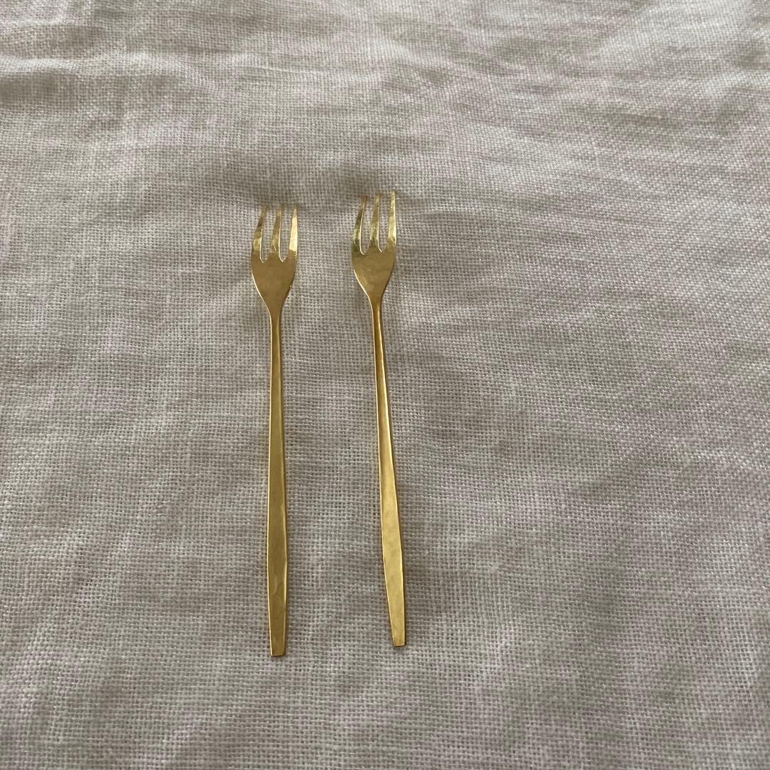 佐藤祐子　YUKO SATO 真鍮フォーク　2本セット